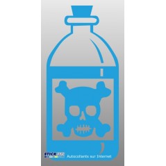 Flacon de produit toxique