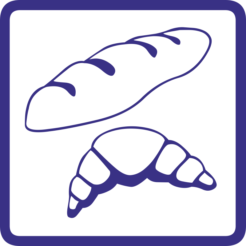 Pictogramme pain et viennoiserie