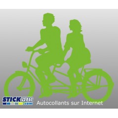 Cyclistes en tandem