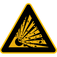 Danger matiere explosive