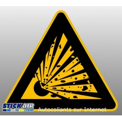 Danger matiere explosive
