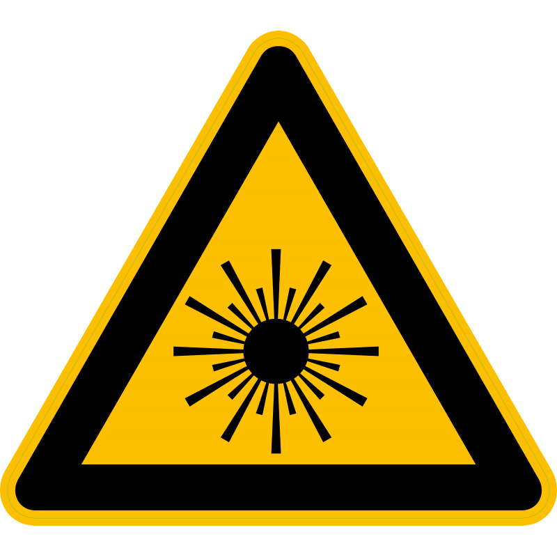 Risque  rayonnement  laser