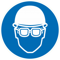 Casque et lunettes obligatoires