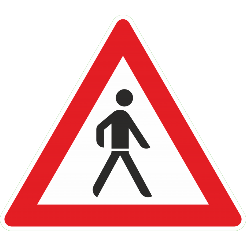 Pieton venant de la gauche