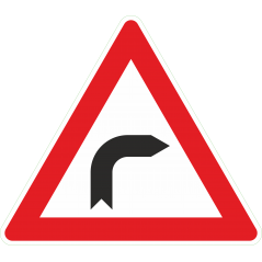 Panneau virage a droite