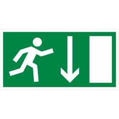 Evacuation en bas droite