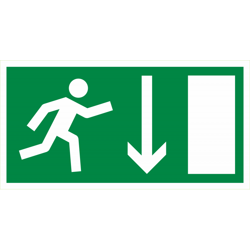 Evacuation en bas droite