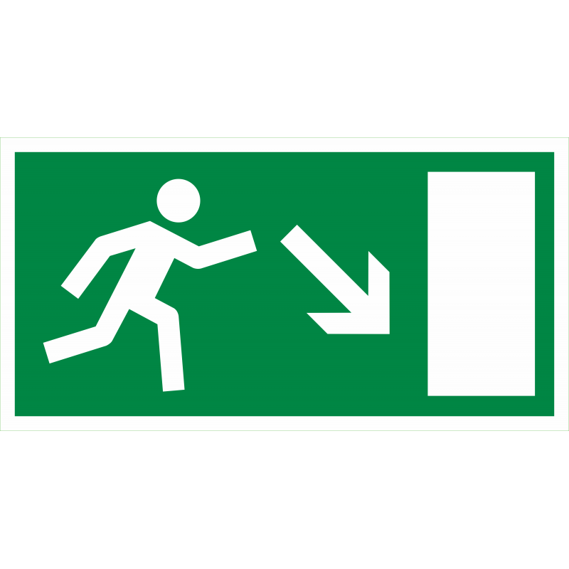 Evacuation en bas a droite