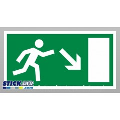 Evacuation en bas a droite