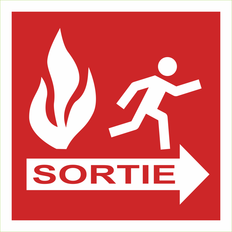 Sortie de secours a droite