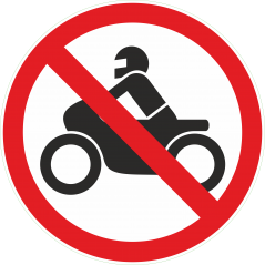 Stationnement interdit aux motos