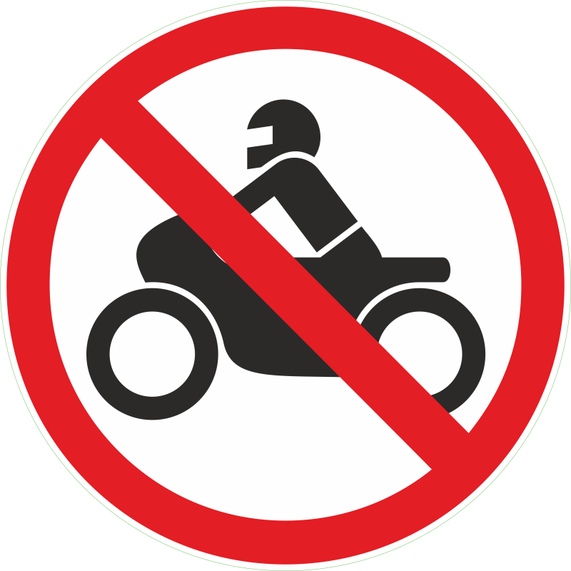 Stationnement interdit aux motos