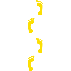 Empreintes pieds