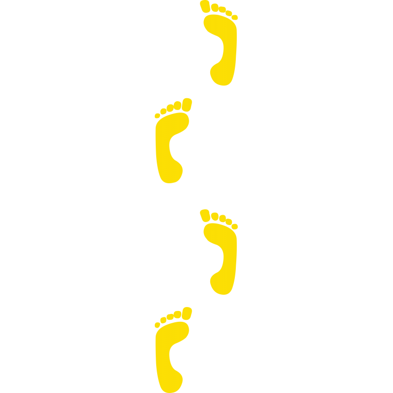 Empreintes pieds