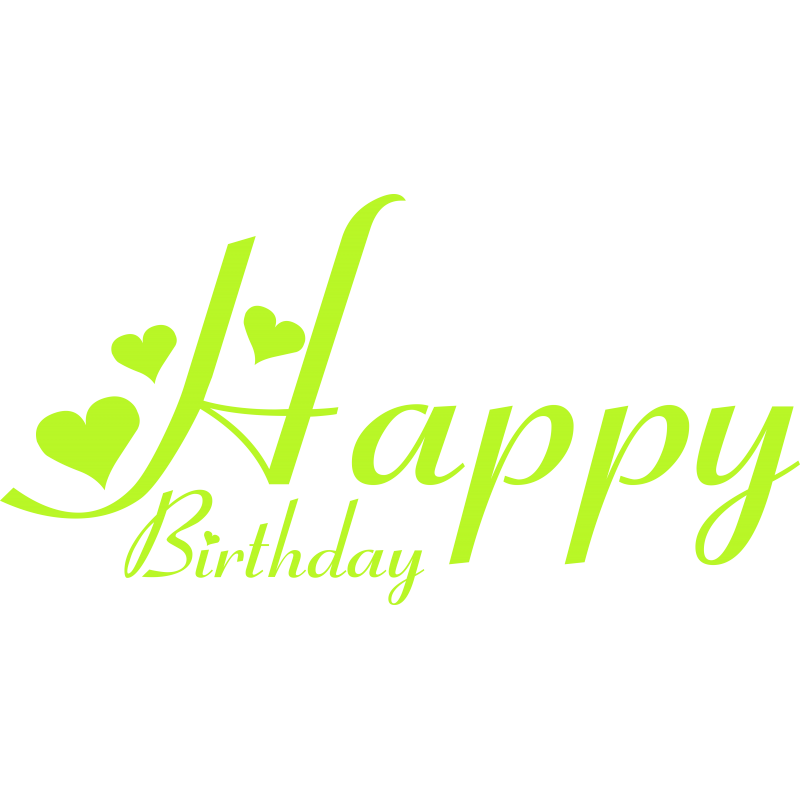 Happy birthday et coeurs