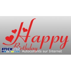 Happy birthday et coeurs