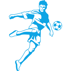 Footballeur et ballon