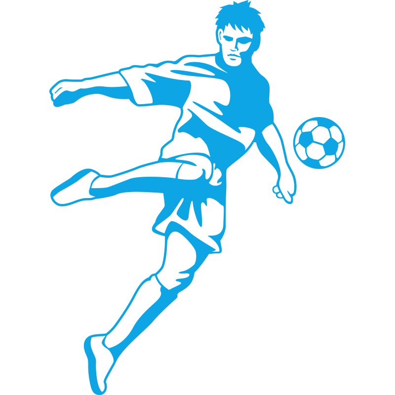 Footballeur et ballon
