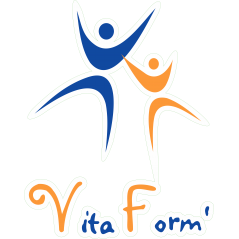 Logo vitaform imprimé avec redécoupe
