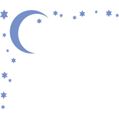 Cadres lune et etoiles