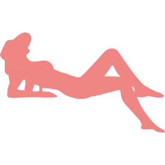 Silhouette femme nue et chapeau