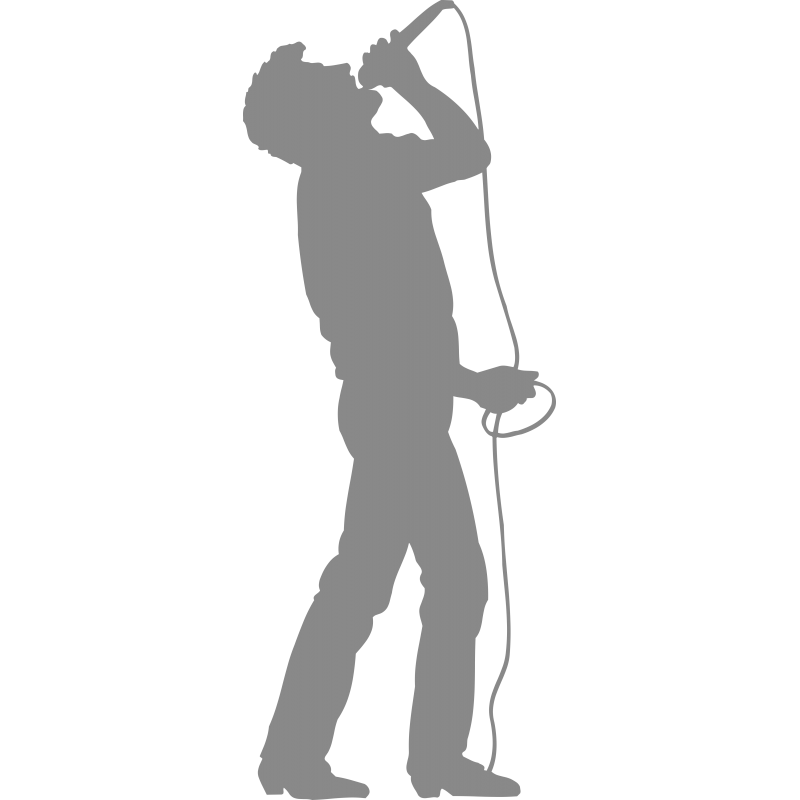 Chanteur avec micro Chanteur avec micro