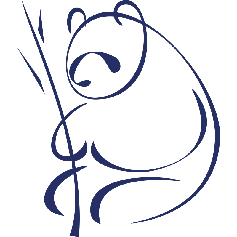 Panda et bambou