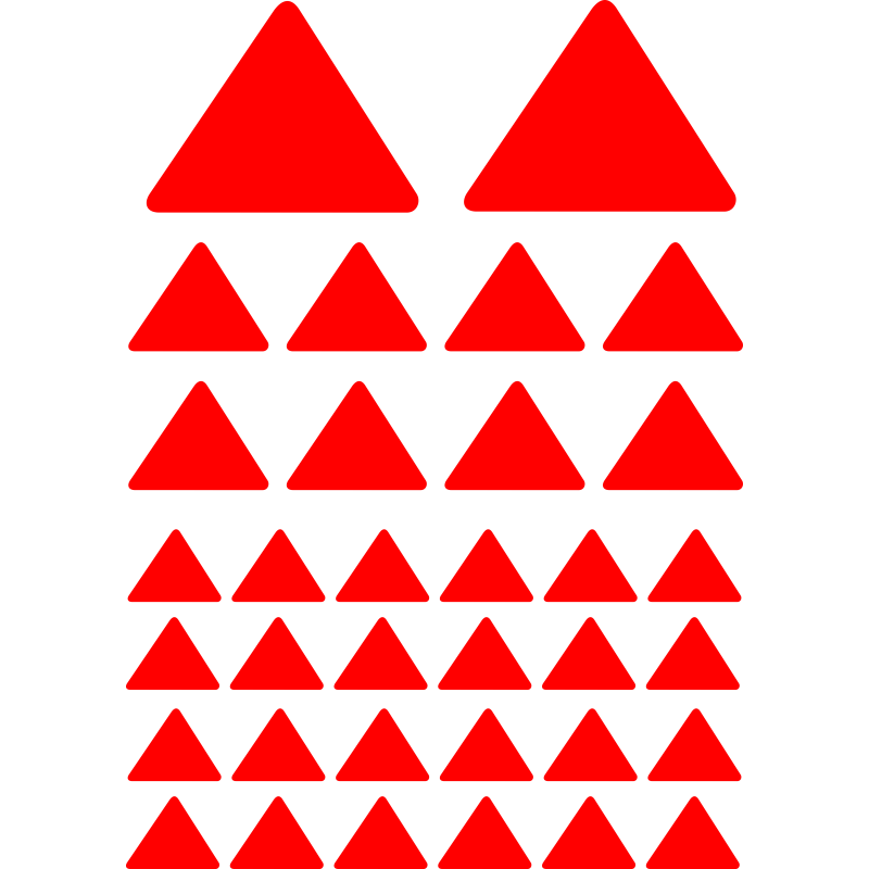 Planche Triangles Pleins
