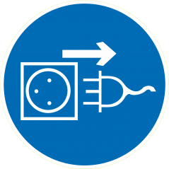Obligation de debrancher la prise electrique