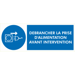 Obligation de debrancher la prise electrique
