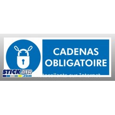 Cadenas obligatoire