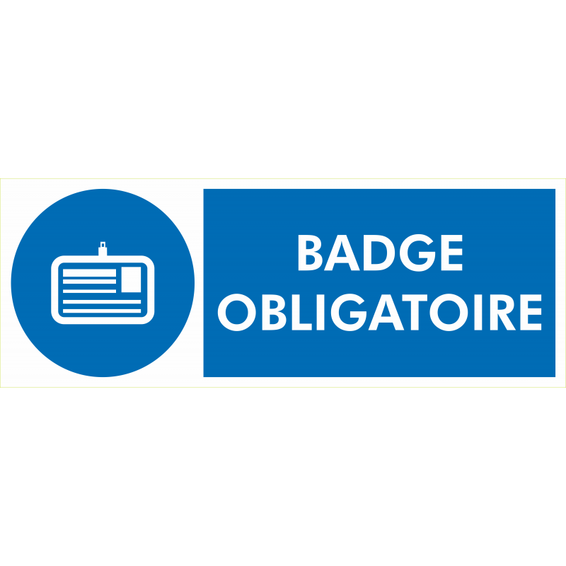 Badge obligatoire Badge obligatoire