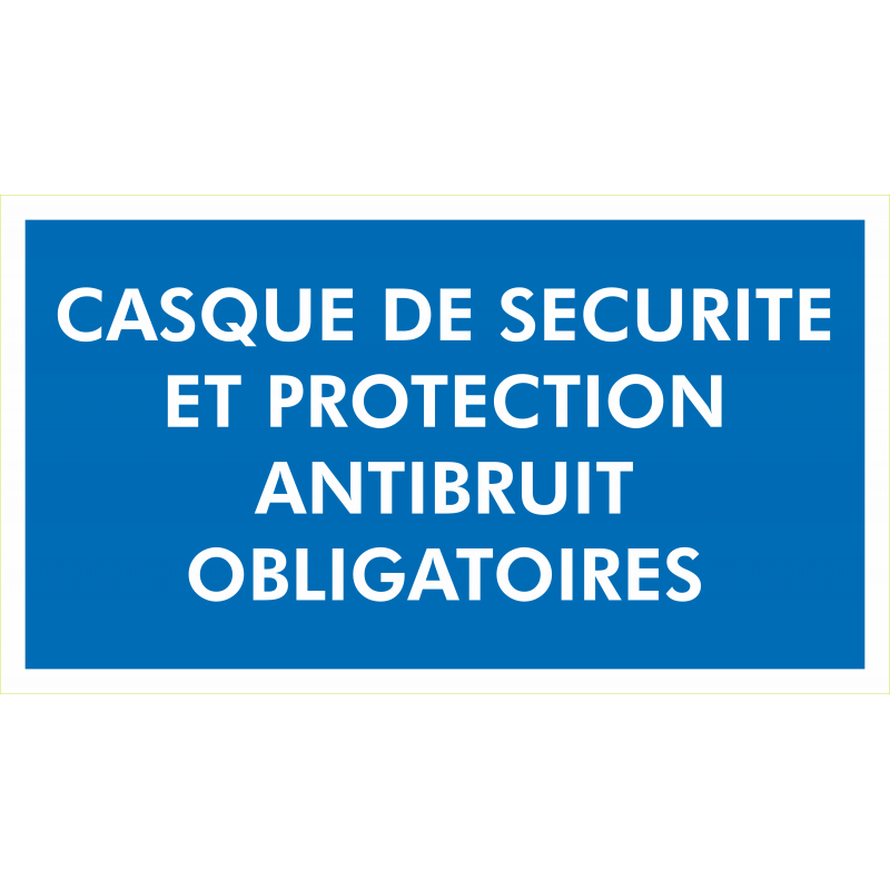 Casque et antibruit Obligatoires