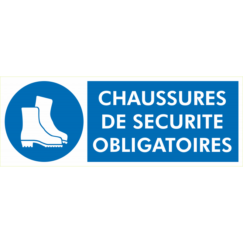 Chaussures de securite obligatoires