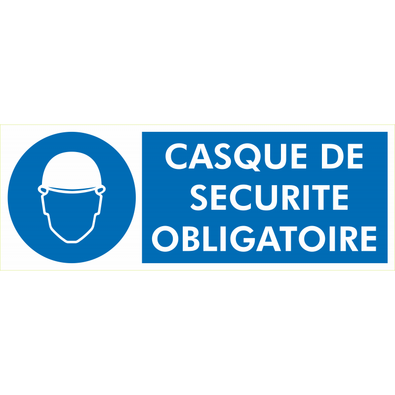 Casque de securite obligatoire