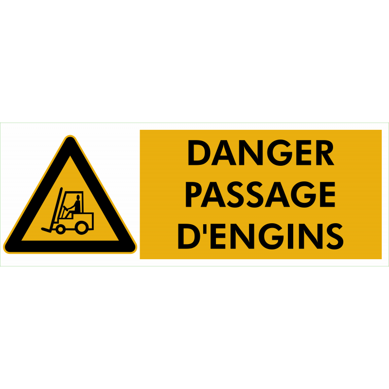 Danger passage engins