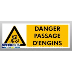 Danger passage engins