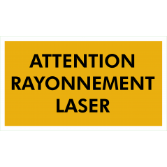 Attention rayonnement  laser