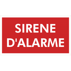 Sirene alarme incendie