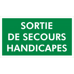Sortie de secours pour handicapes