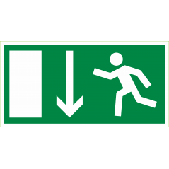 Evacuation en bas