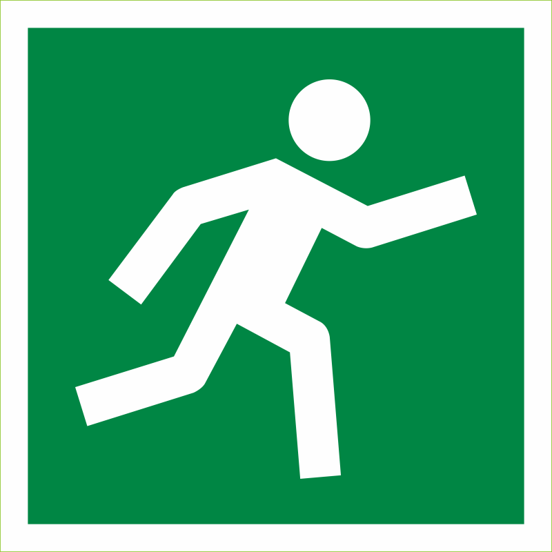 Evacuation à droite