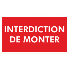 Interdiction de monter