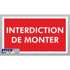 Interdiction de monter