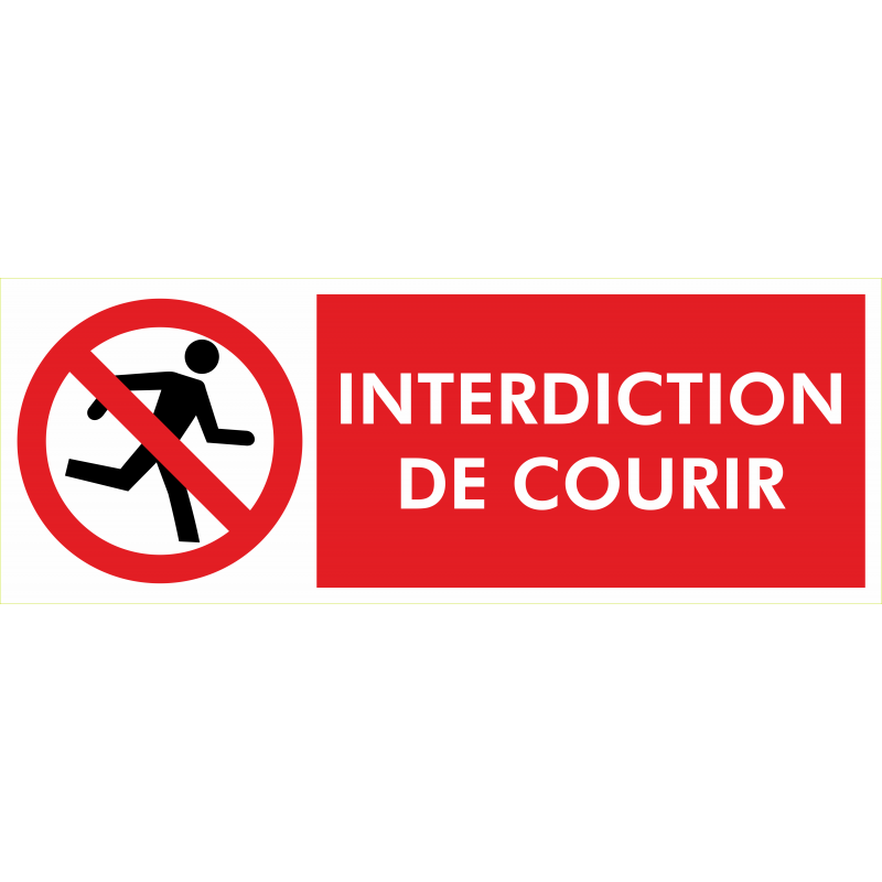 Interdiction de courir