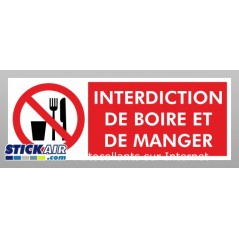Interdiction de boire et de manger