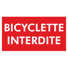 Bicyclette interdite