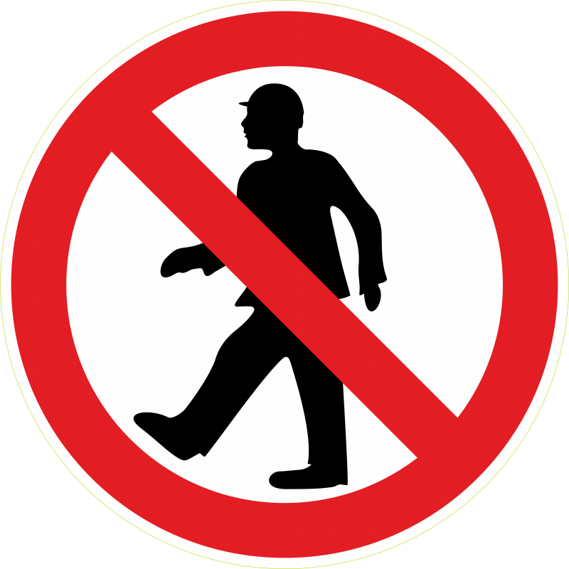 Pieton interdit