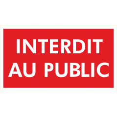 Interdit au public