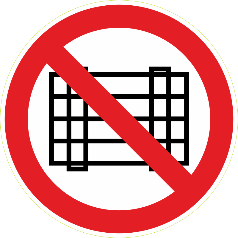 Interdiction d entreposer